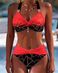 Gabriëlle | Bikini met Verlooplijnenpatroon
