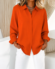 Ainsley™ | Casual Loose Fit Blouse met Kraag