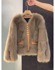 Franca | Fluffy korte jas met knopen
