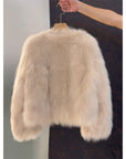 Franca | Fluffy korte jas met knopen