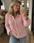 Amber – Dé gebreide cardigan met knoopsluiting