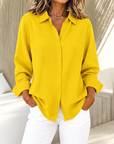 Raewyn™ | Klassieke Blouse met Verborgen Knopen