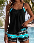 Tankini Geometrische Print Badpak
