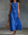 Everdien | Mouwloze Maxi Jurk