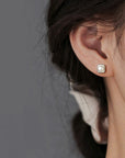 Elegante Zoetwaterparel Dangle Oorbellen