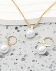 Elegante Gracevolle Parel Halsketting Set