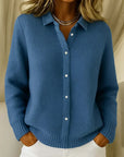 Katrina | Textured Knit Button Cardigan