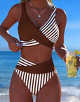 Bikini Kruzende Strepen Gedrukt