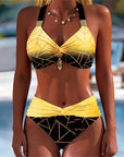 Gabriëlle | Bikini met Verlooplijnenpatroon