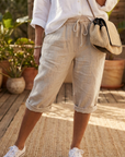 Julia | Katoen linnen Dames Shorts - 1+1 Gratis