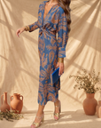 Celeste | Midi Jurk Elegante Bloemen