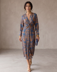 Celeste | Midi Jurk Elegante Bloemen