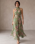 Livia | Maxidress Halter Bloemig Elegant