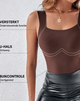 Jet | U-hals Shapewear Tanktop met Ingebouwde Beha