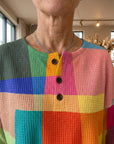 Angela - Kleurrijk Vintage Sweatshirt