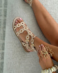 Sandalen "LEATI" TAUPE