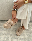 Mules « SABRINA » TAUPE