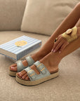 Sandalen "REBECCA" BLAUW