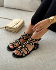 Sandalen "GINA" ZWART