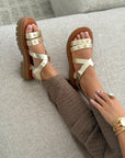 Sandalen « FAUVE » Goud