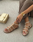 Sandalen "SABINE" TAUPE