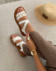 Sandalen "MALVINA" WIT