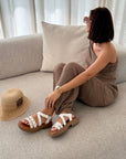 Sandalen "MALVINA" WIT