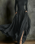 Sofie - Maxijurk met hoge taille