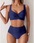 Daniela - Bikini van stof met plooien