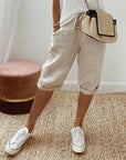 Julia | Katoen linnen Dames Shorts - 1+1 Gratis