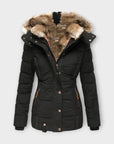 Emine ™ | Leren jas met bont