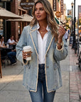 Dionne™ | Oversized Blazer Bordo Grezzo