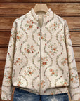 Persephone™ | Delicate Floral Vine Cream Print