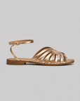 Victoria | Gouden sandalen versierd met juweeldetails