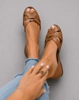Serafina | Gevlochten sandalen