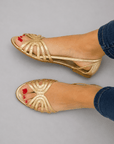 Eleonora | Gouden sandalen