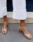 Alegre | Gouden sandalen: elegantie voor elke dag