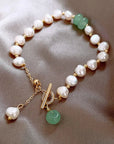 Zoetwater Parel & Jade Armband