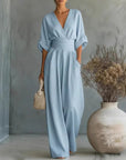 Combinatie Margot — hoge taille, brede benen