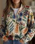 Tabitha™ | Botanische Tuin Bloemige Zip Cardigan