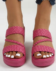 Diana - Sandalen met Vlechtbanden