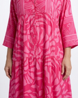 Marielle | Midi-jurk met Knopen