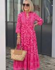 Marielle | Midi-jurk met Knopen
