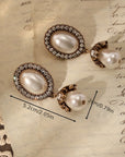 Vintage Parels Frame Oorbellen