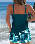 Tankini Mode Tie-Dye Top met Shorts