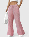 Manon – Comfortabele wide leg broek met strepen