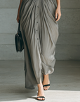 Kelly - Lange plissé jurk