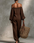 Fenny -- Strapless jumpsuit met mouwen