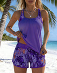 Tankini Stijlvolle Zeeprint Splits