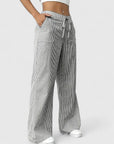 Manon – Comfortabele wide leg broek met strepen